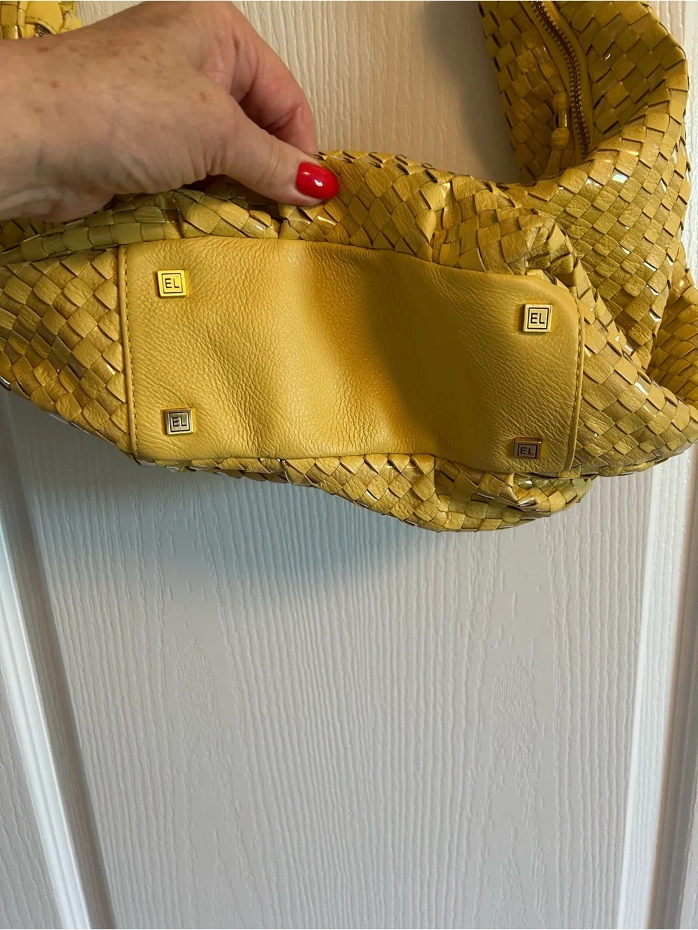 Elliott Lucca Woven Tassel Hobo in Yellow